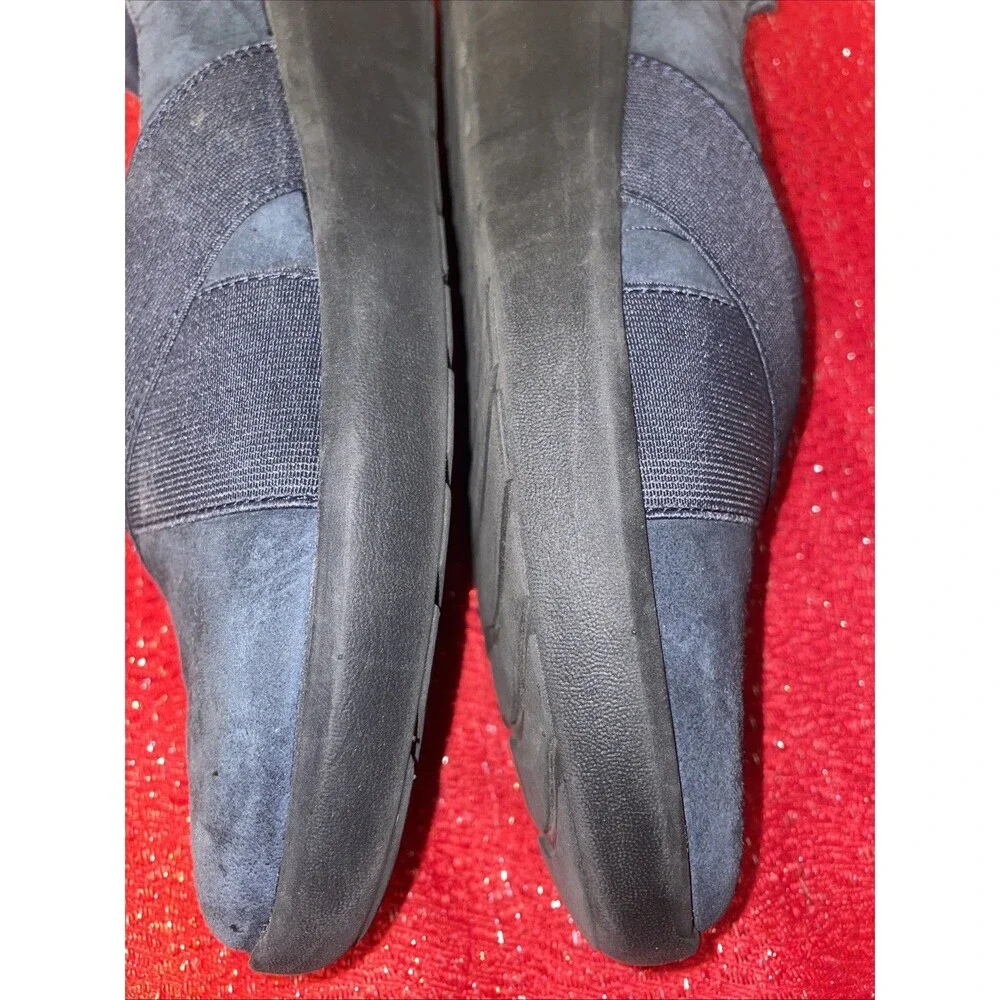 CLARKS Loafers Ultimate Comfort Slip-on Navy blue Shoes Wmns Sz 7M